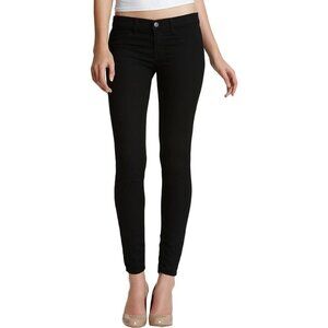 J Brand Women's 915 Black Denim Low Rise Super Skinny Jeggings Size 30 NEW 31x26